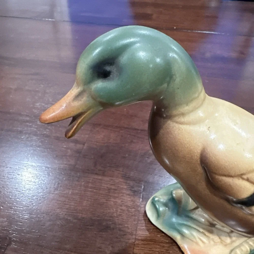 VINTAGE MALLARD DUCK‎ FIGURINE POSSIBLY ROYAL COPLEY? - 5